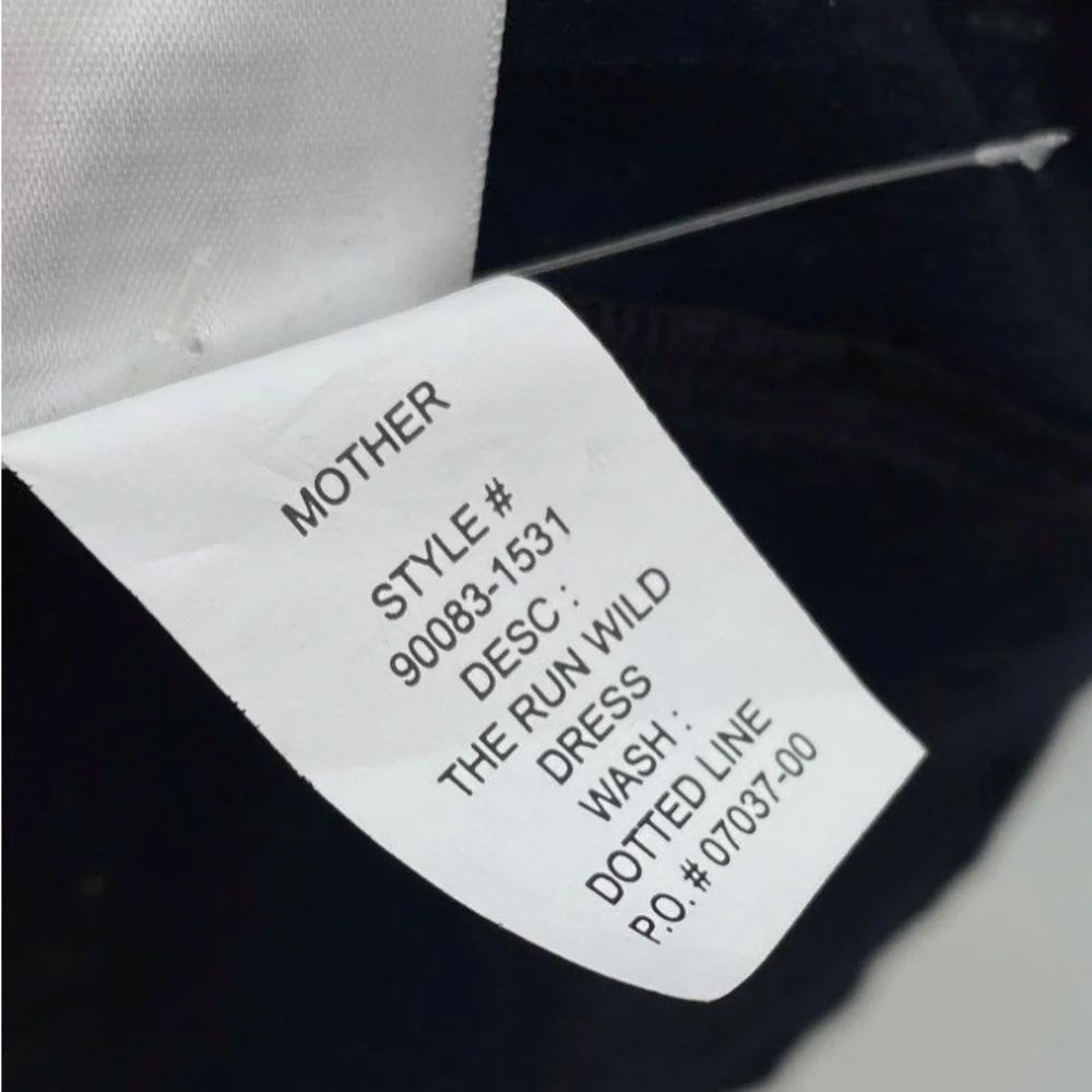 MOTHER The Run Wild Dot Line Cotton Dress - Picture 7 of 7